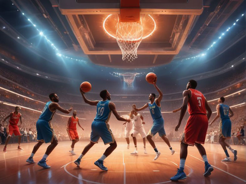 勒布朗詹姆斯和库珀弗拉格在勒布朗离开球场前拥抱...